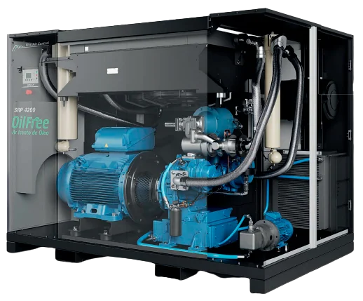 Linha SRP 4000E – FLEX – OILFREE – Isento de Óleo – Velocidade Variável